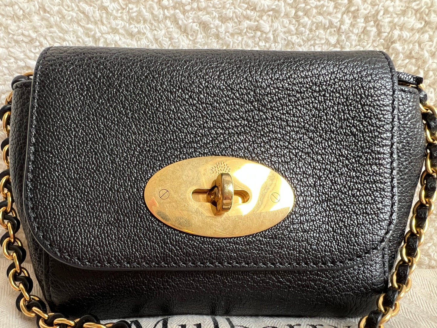 Mulberry Black Mini Lily with Gold Hardware (RRP £395)