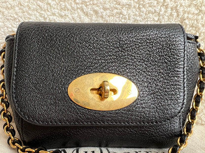 Mulberry Black Mini Lily with Gold Hardware (RRP £395)