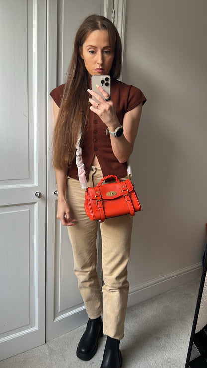 Mulberry Orange Mini Alexa (RRP £995)
