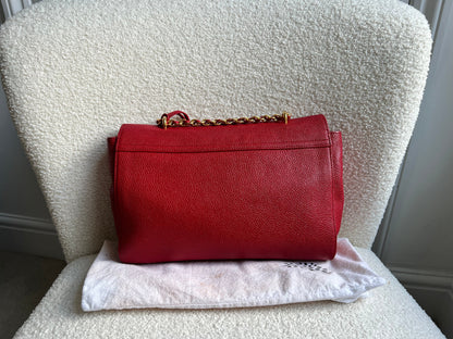 Mulberry Scarlet Medium Lily with Gold Hardware (RRP £1095)