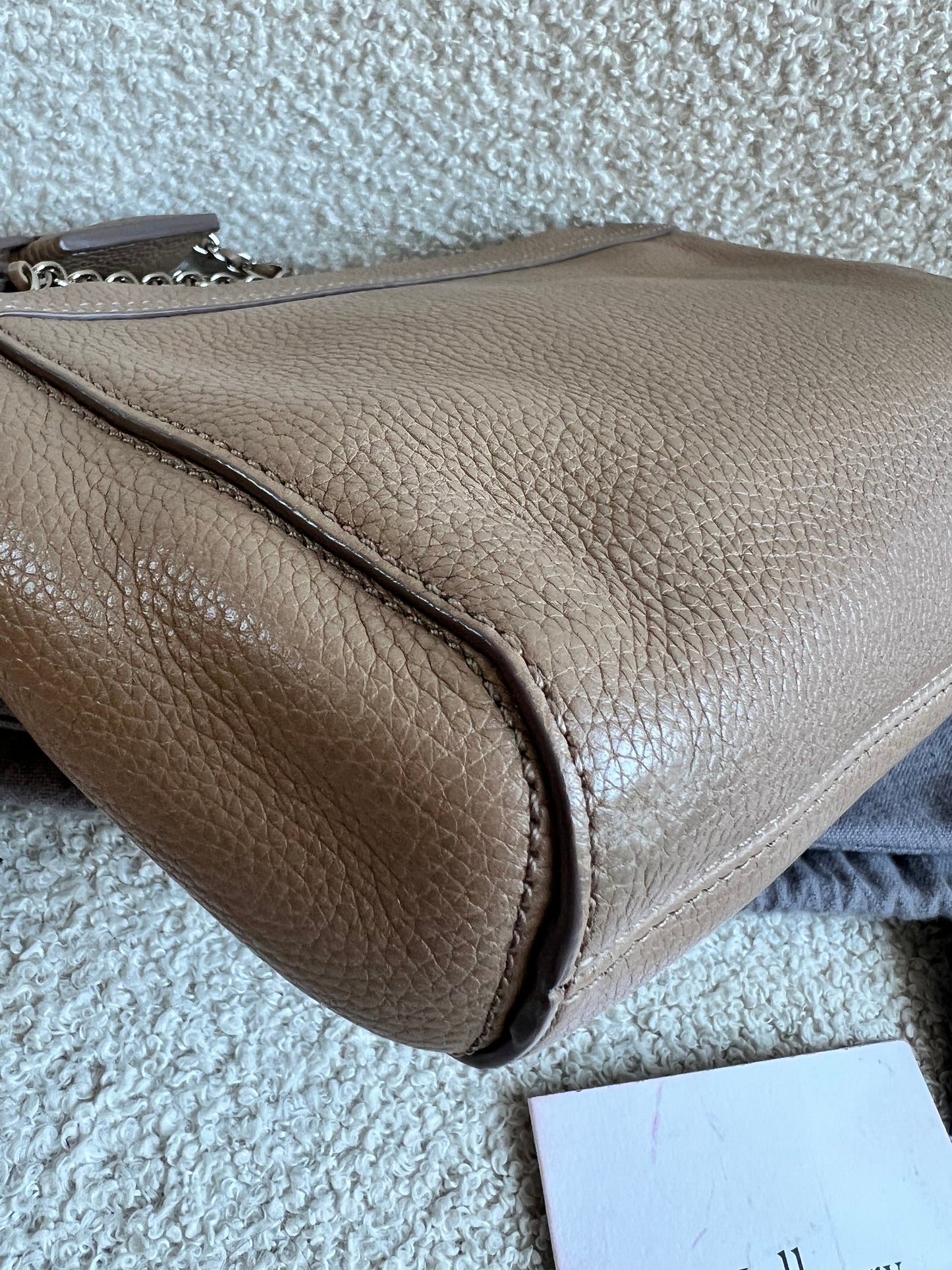 Mulberry Mushroom Grey Regular Lily with Silver Hardware (RRP £995)