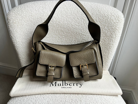 Mulberry Linen Green Maggie (RRP £995)