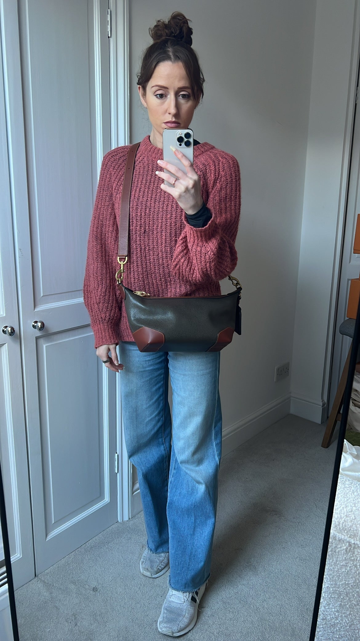 Mulberry Heritage Crossbody Clipper Eco Cognac Scotchgrain