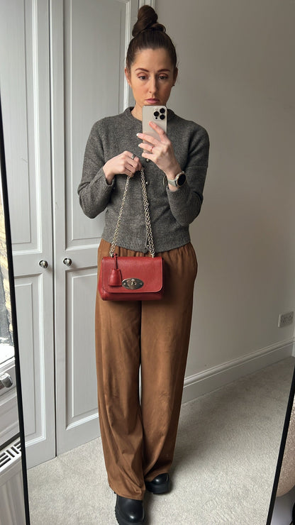 Mulberry Rust Regular Lily with Silver Hardware