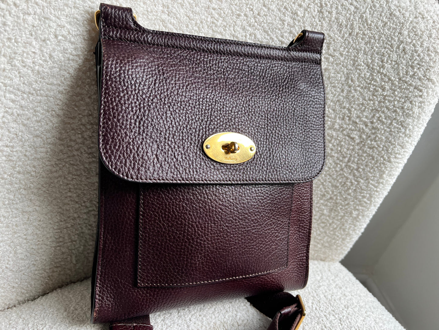Mulberry Medium Oxblood Antony (RRP £695)