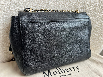 Mulberry Black Regular Lily with Gold Hardware (RRP £995)