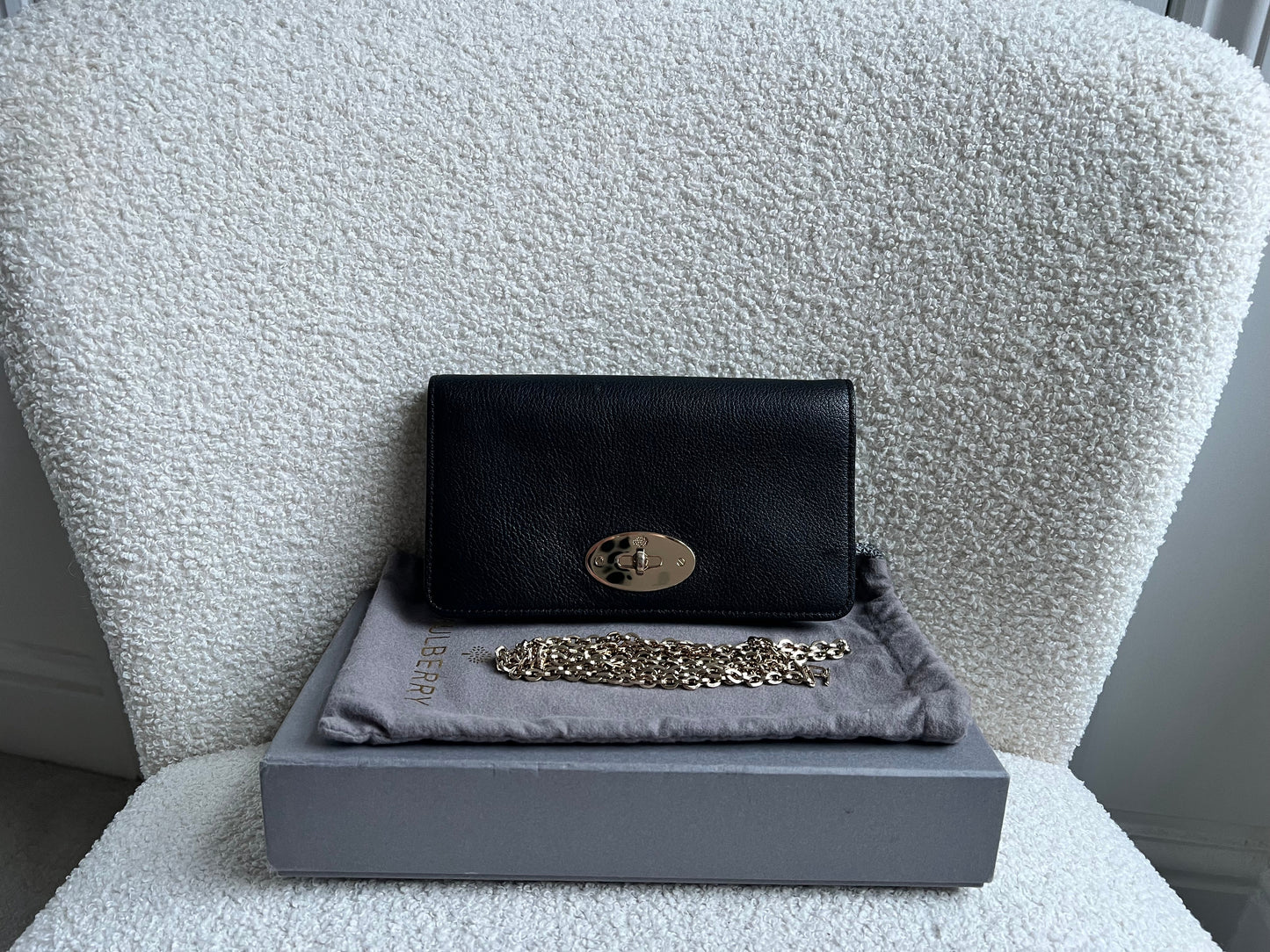 Mulberry Black Bayswater Clutch (RRP £495)