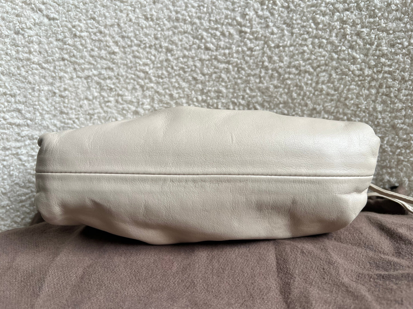 Bottega Veneta Cream Mini Pouch Clutch
