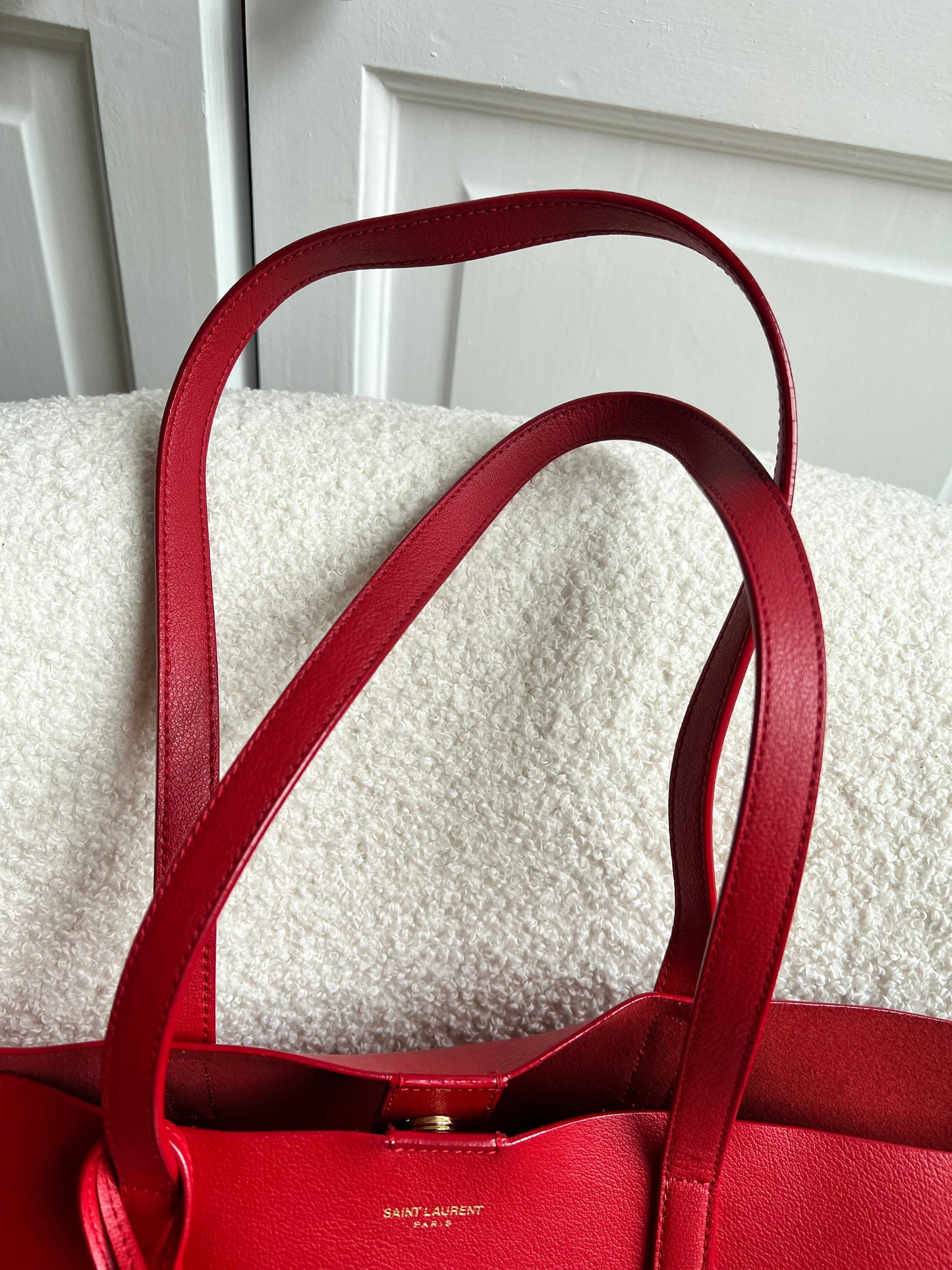 Yves Saint Laurent (YSL) Red E/W Shopping Tote (RRP £1115)