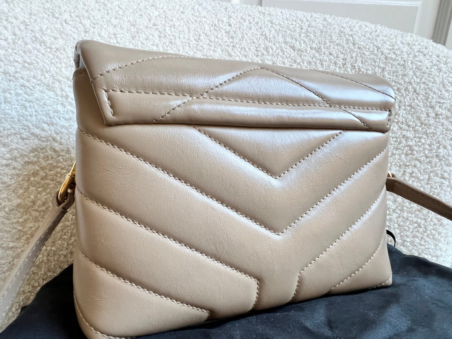 Yves Saint Laurent (YSL) Dark Beige Toy Lou Lou (RRP £1,350)