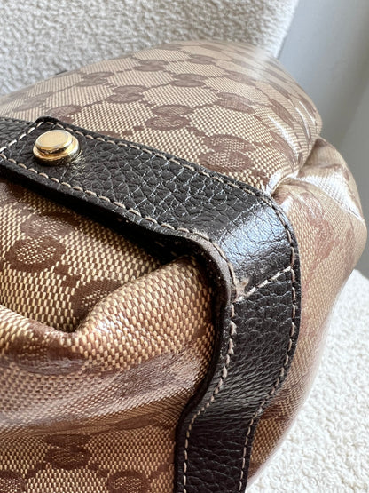 Gucci GG Coated Canvas Abbey Hobo