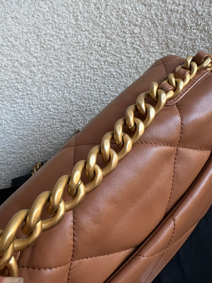 Chanel Small 19 in Caramel Lambskin (RRP £5,590)