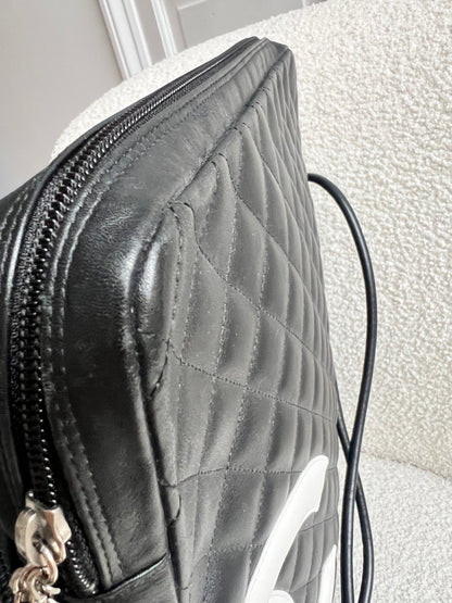 Chanel Black and White Cambon Line Large Crossbody