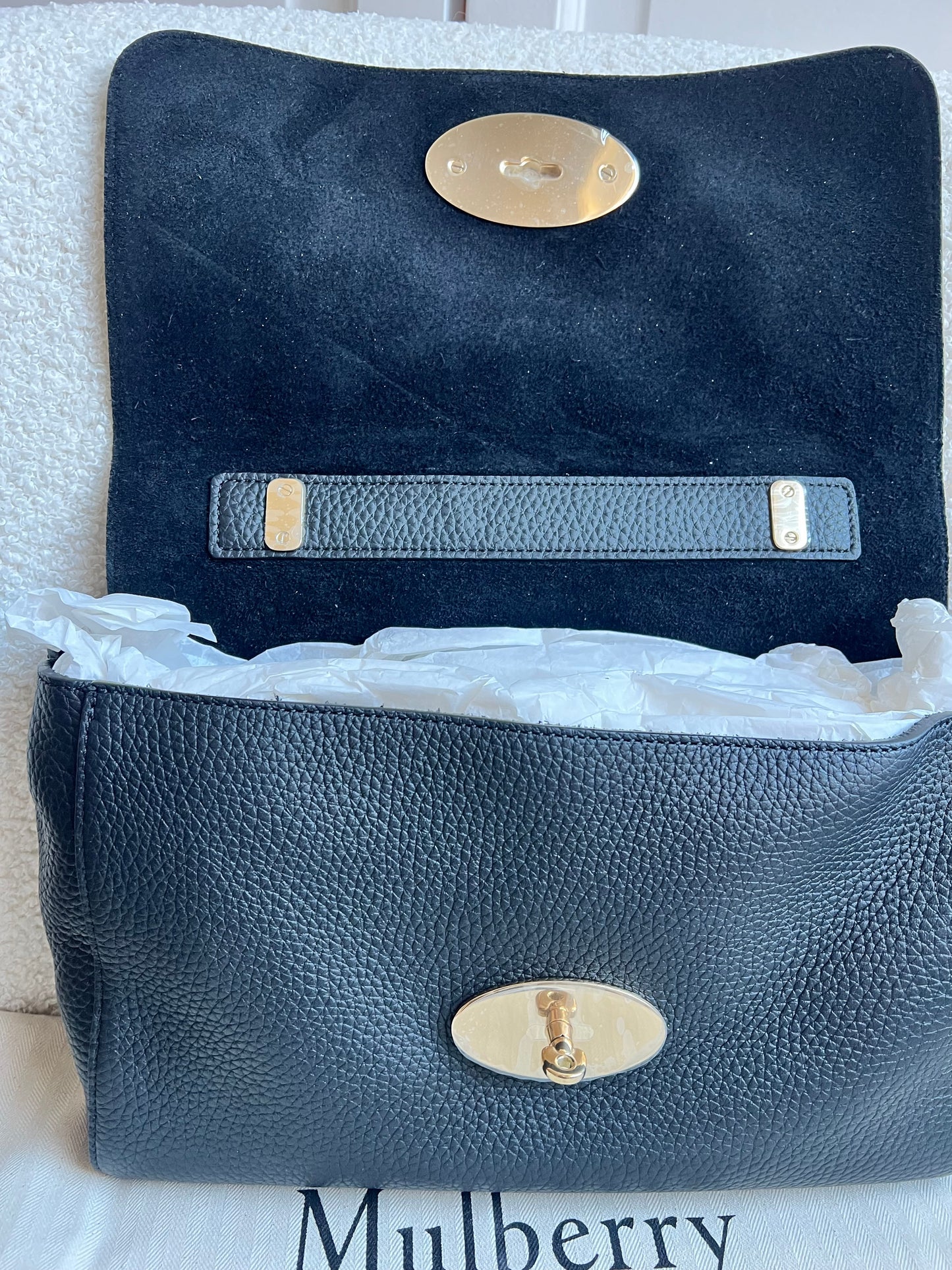 Mulberry Black Medium Top Handle Lily (RRP £1075)