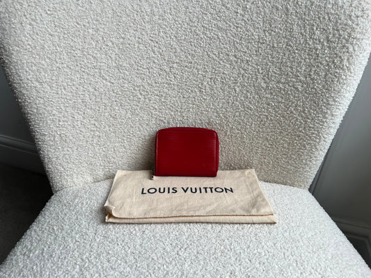 Louis Vuitton Zippy Coin Purse in Red Epi (RRP £390)