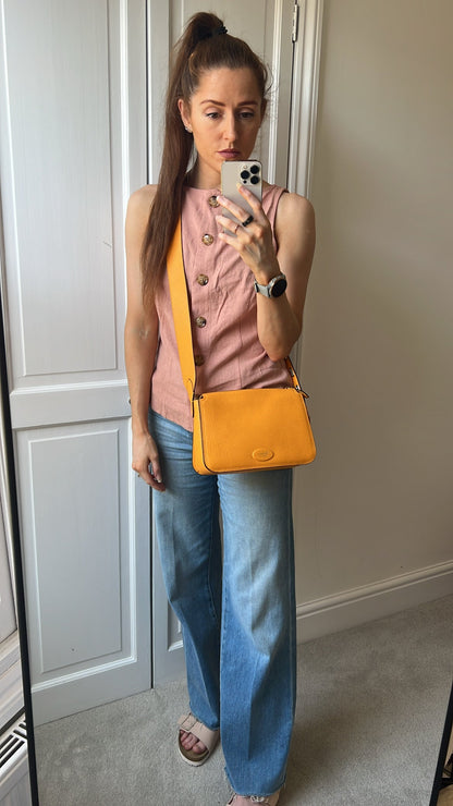 Mulberry Billie in Double Yellow Small Classic Grain (RRP £895)