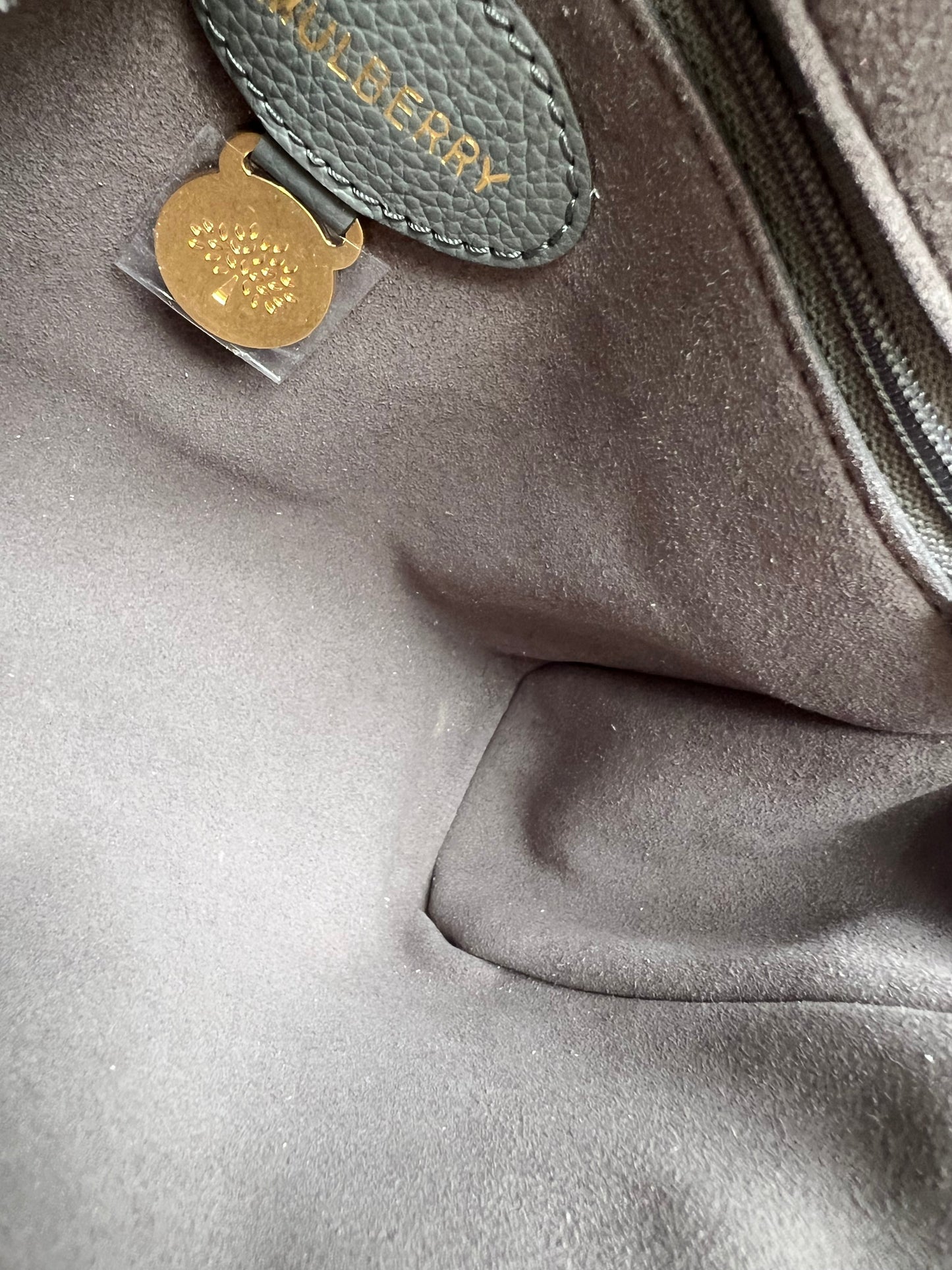 Mulberry Charcoal Grey Regular Lily with Gold Hardware (RRP £995)
