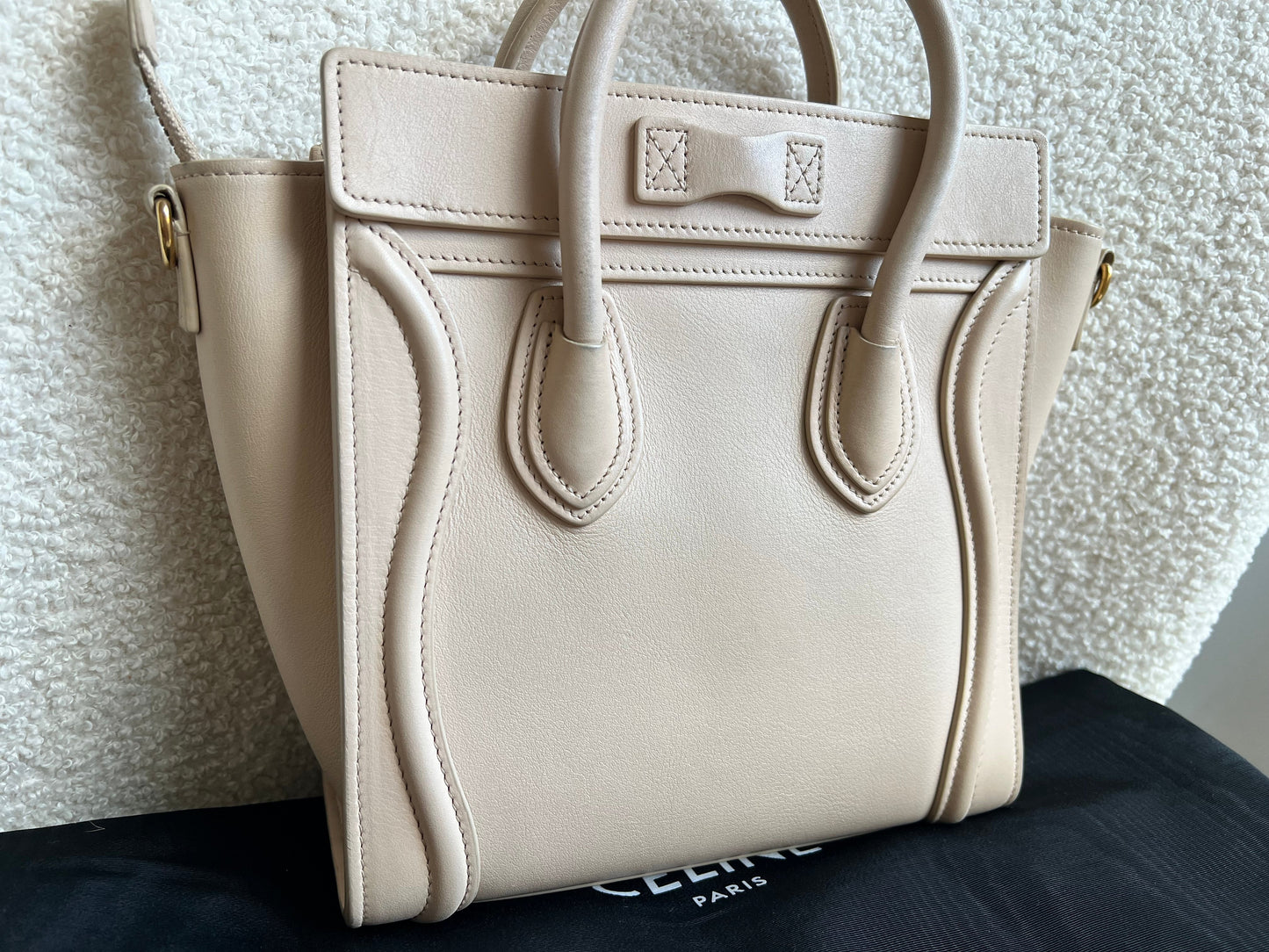 Celine Cream Nano Luggage Bag (RRP £1750)