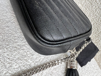 Yves Saint Laurent (YSL) Black Mini Lou Camera Bag (RRP £1285)