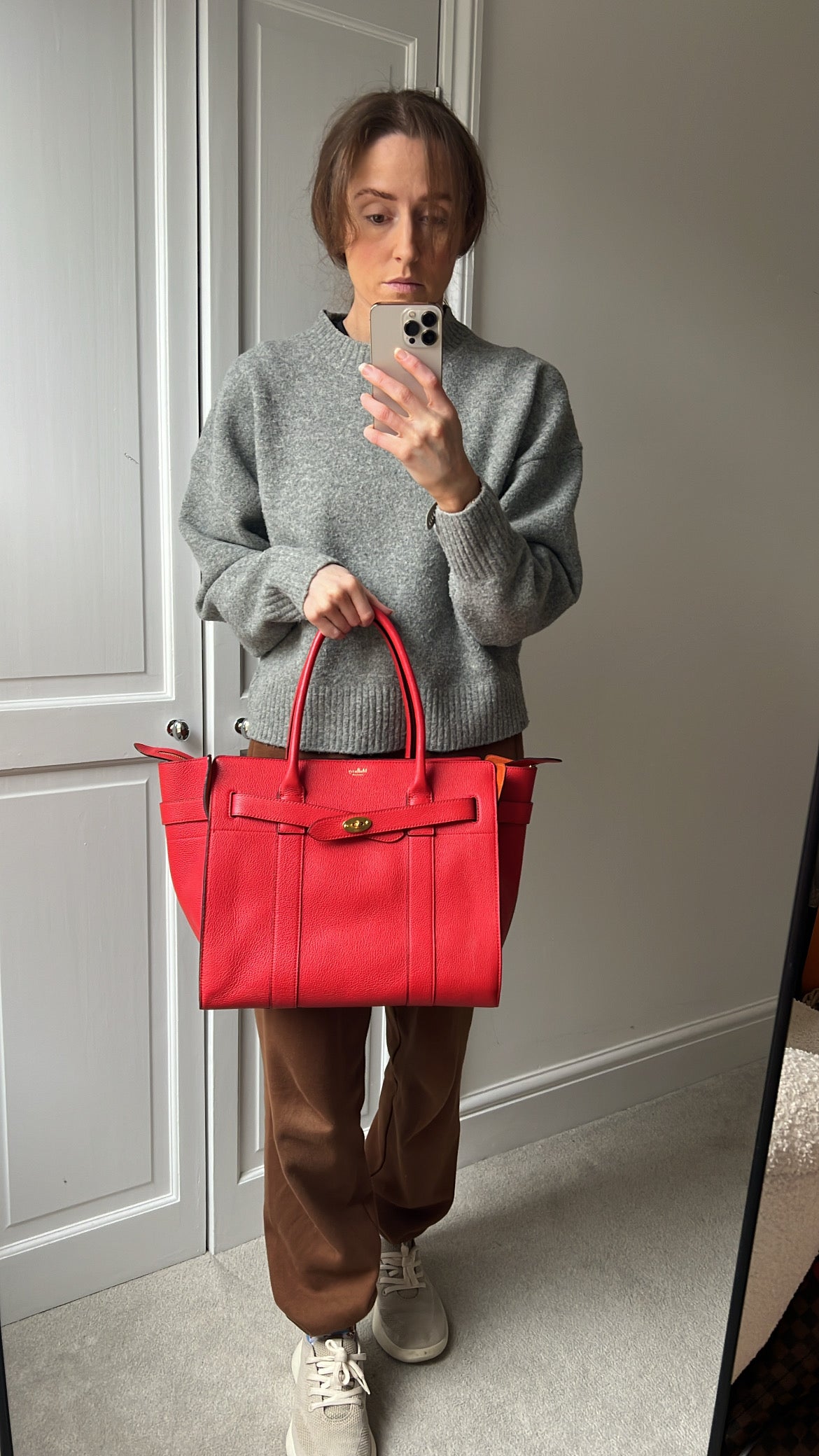Mulberry Fiery Red Zipped Bayswater (RRP £1,350)