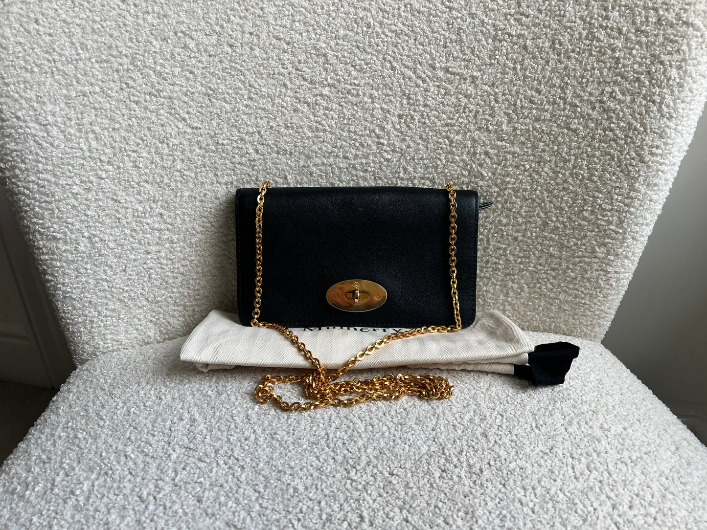 Mulberry Black Bayswater Clutch (RRP £495)