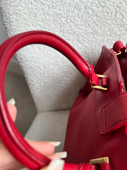 Yves Saint Laurent (YSL) Red Small Cabas Chyc Bag (RRP £1,350)