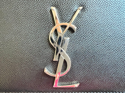 Yves Saint Laurent (YSL) Black Medium Kate with Silver Hardware (RRP £1730)