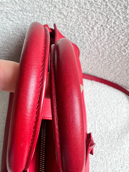 Yves Saint Laurent (YSL) Red Small Cabas Chyc Bag (RRP £1,350)