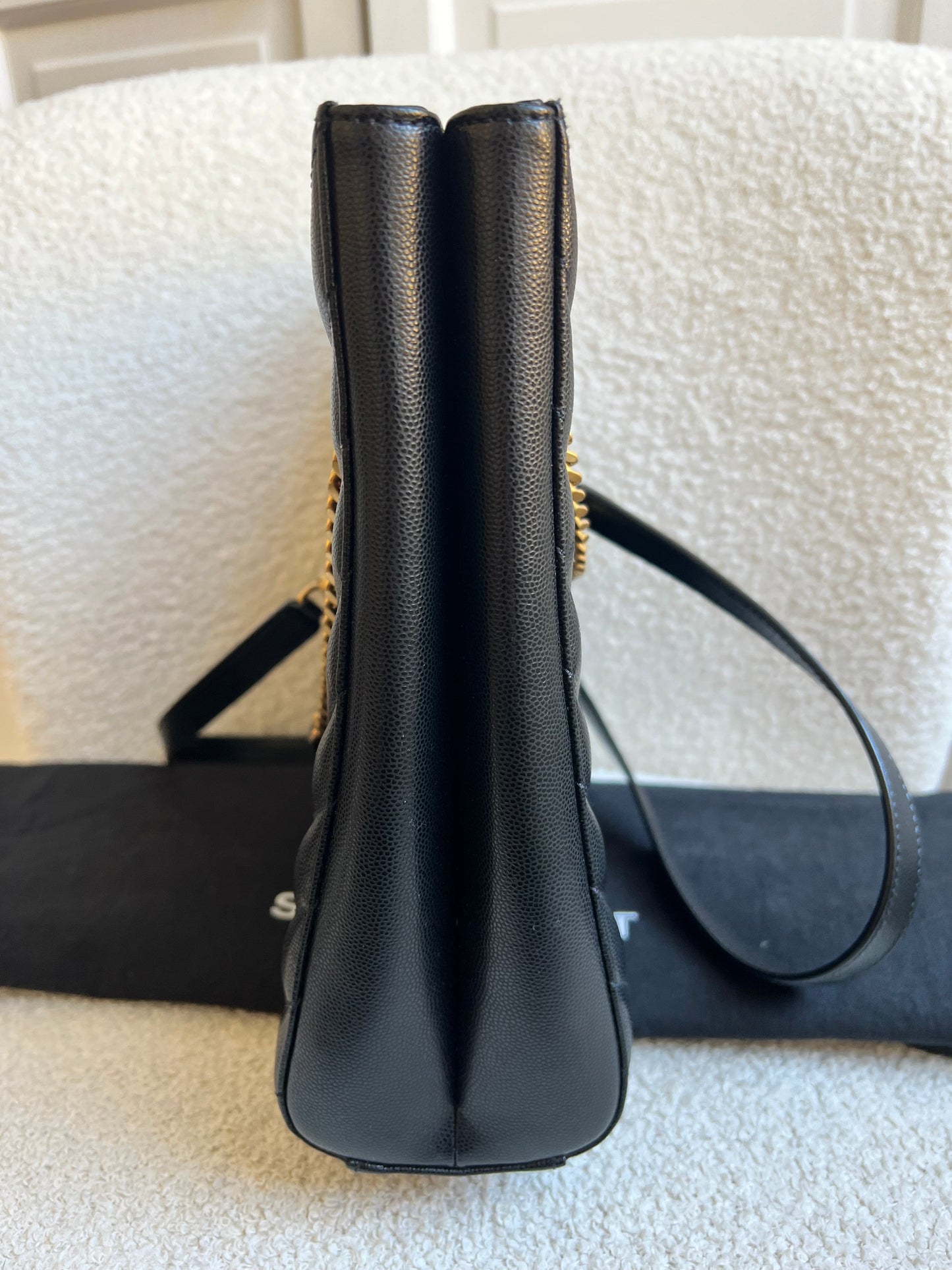 Yves Saint Laurent (YSL) Black Tribeca Shopper Tote