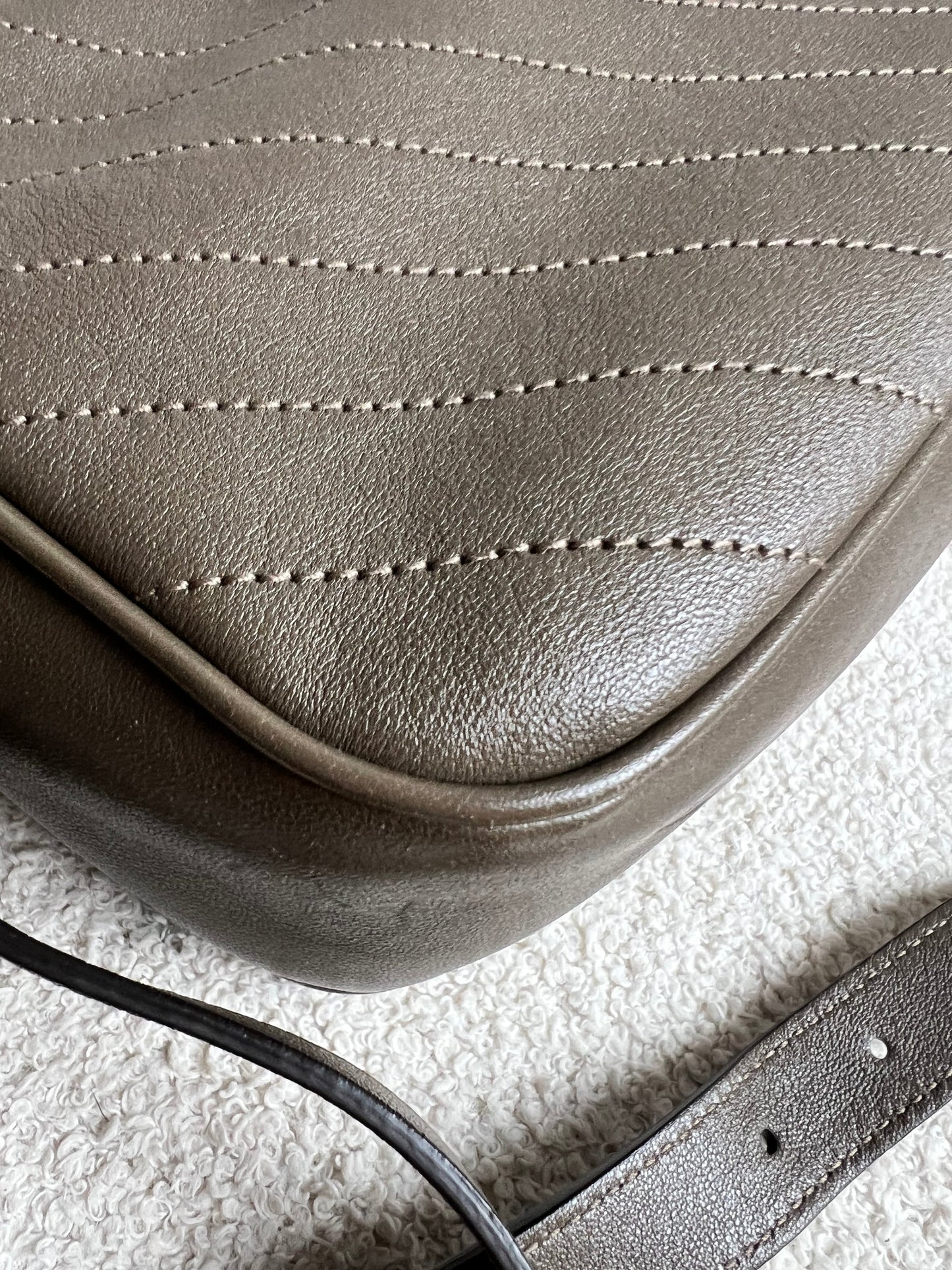 Gucci Khaki Small Blondie Shoulder Bag (RRP £1380)