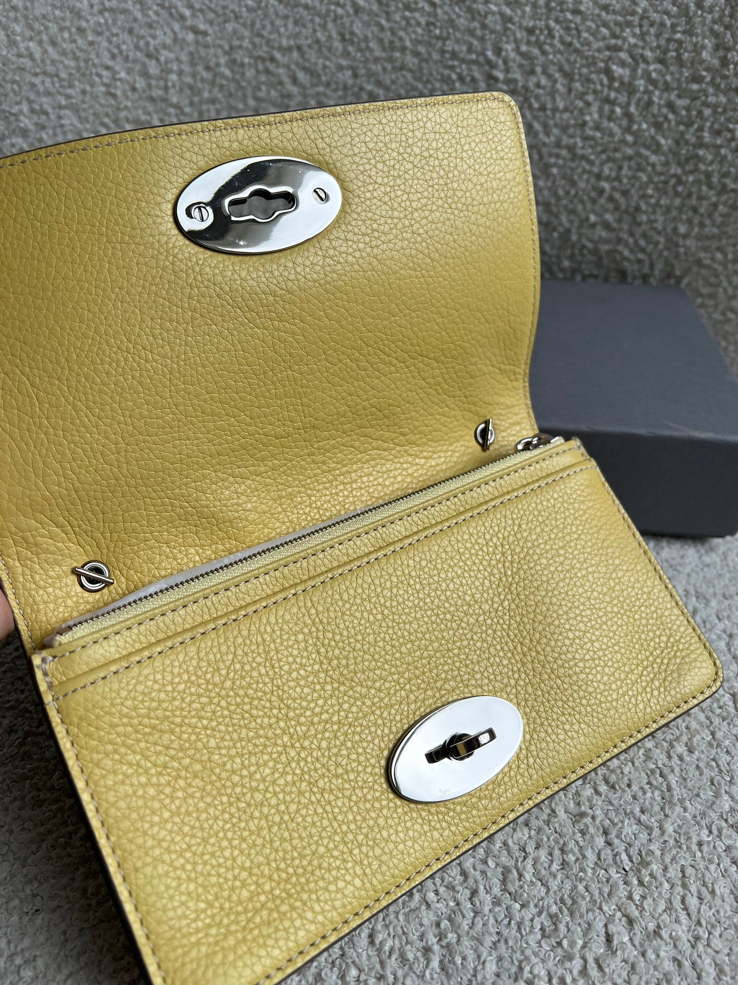 Mulberry Camomile Yellow Bayswater Clutch (RRP £495)