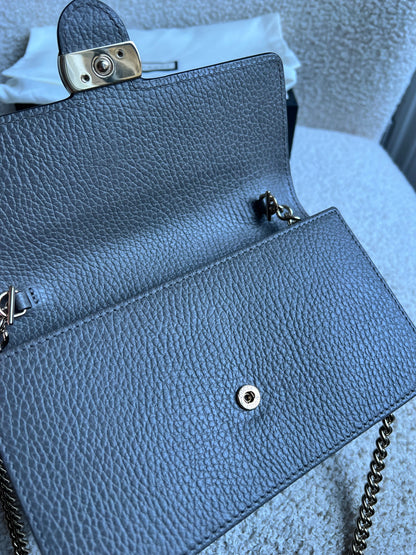 Gucci Dollar Grey Interlocking Chain Wallet