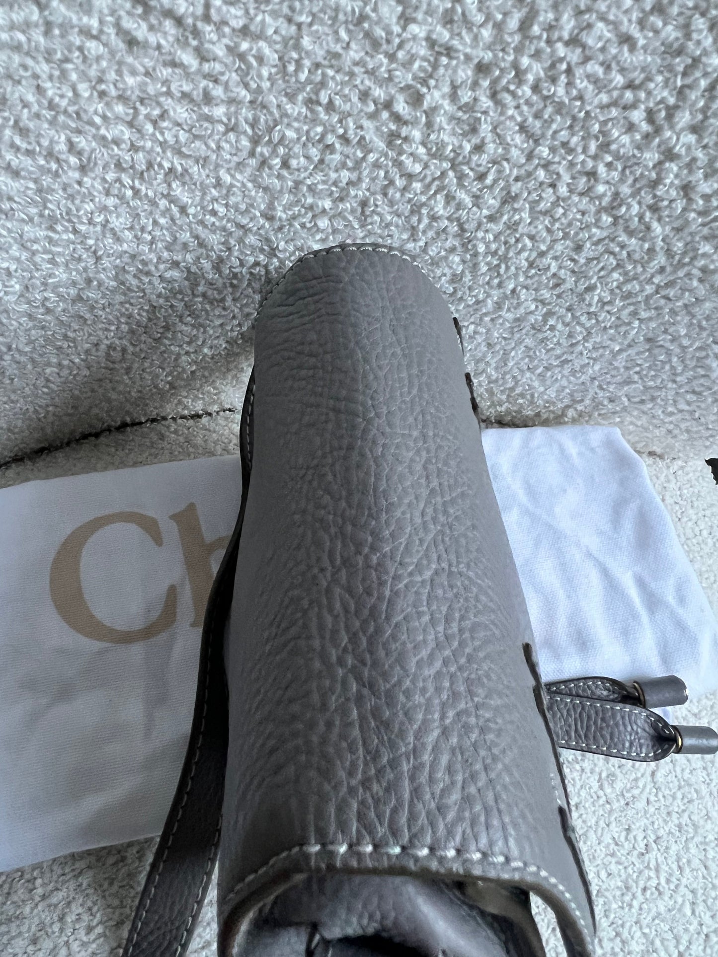 Chloe Small Cashmere Grey Marcie Saddle Bag (RRP £1050)