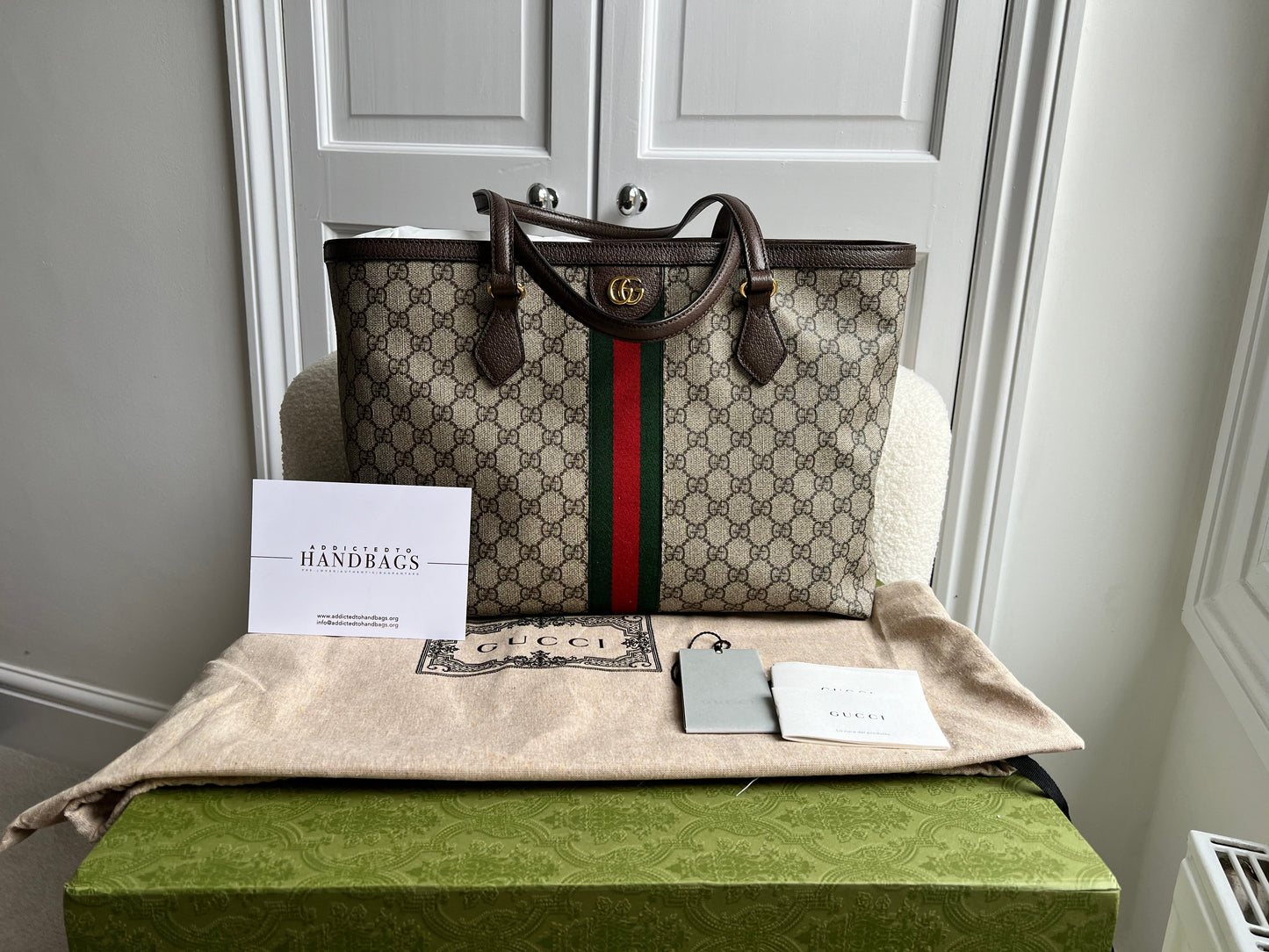 Gucci Ophidia GG Supreme Medium Tote (RRP £1440)