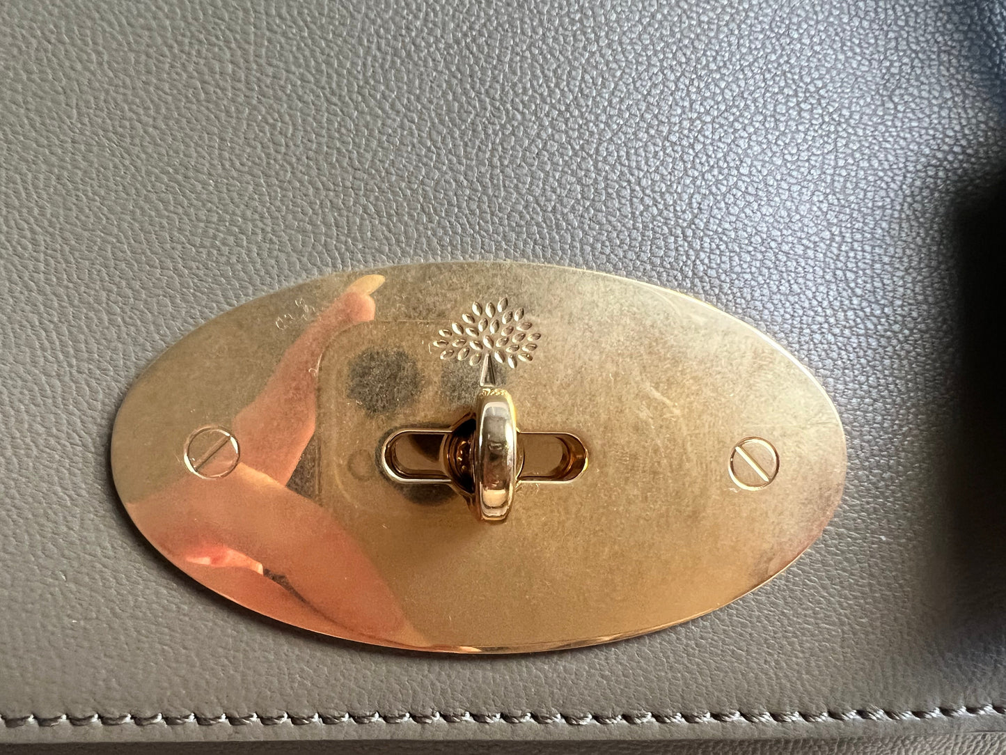 Mulberry Linen Regular Lily with Gold Hardware (RRP £995)