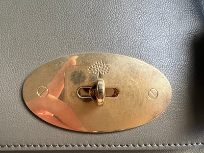 Mulberry Linen Regular Lily with Gold Hardware (RRP £995)