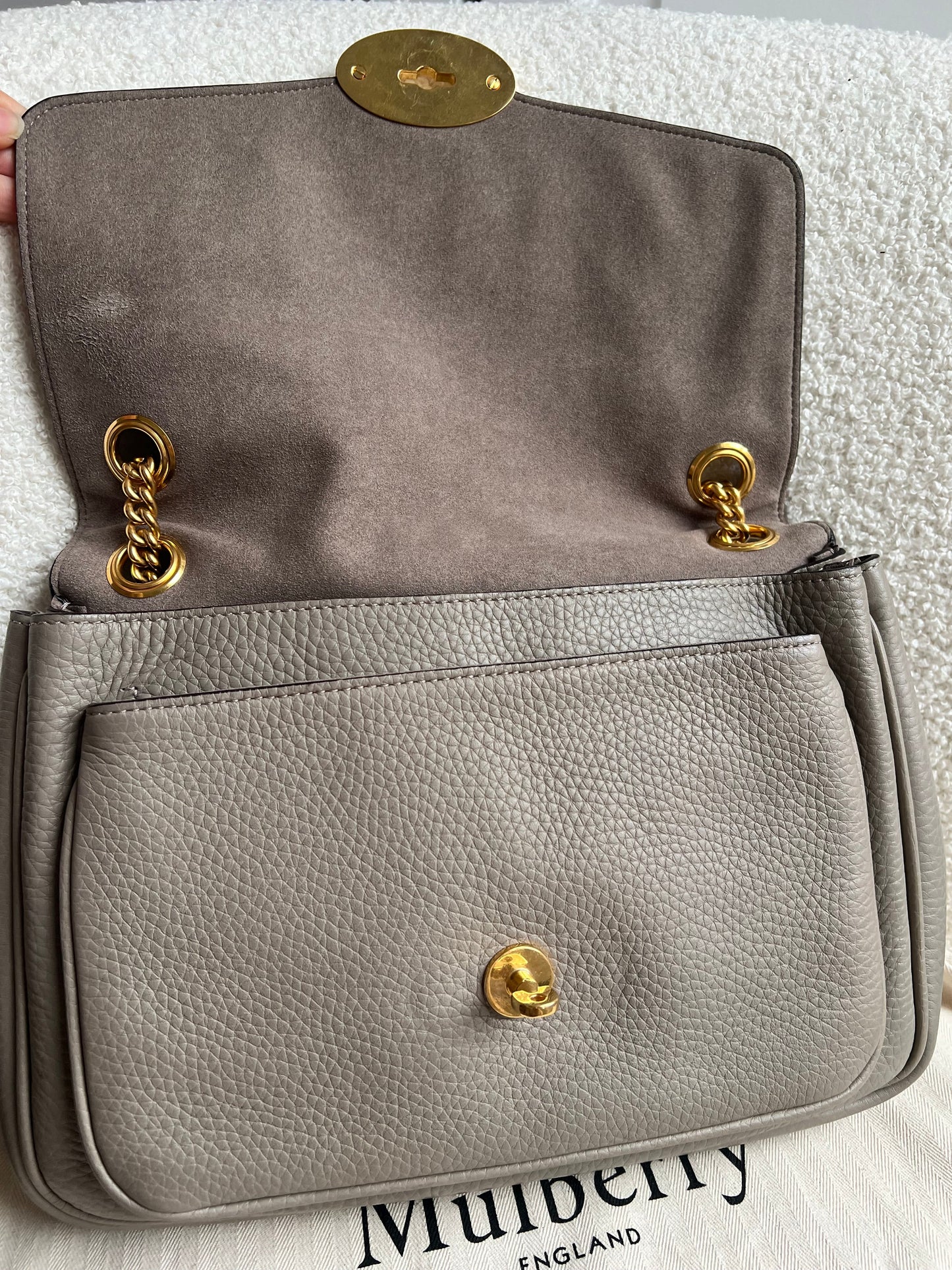 Mulberry Solid Grey Darley Shoulder Bag (RRP £1095)