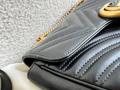 Gucci GG Black Marmont Small Shoulder Bag (RRP £2070)