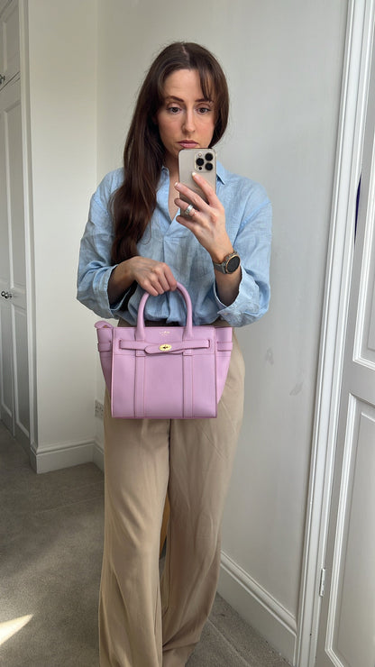 Mulberry Lilac Mini Zipped Bayswater (RRP £1095)