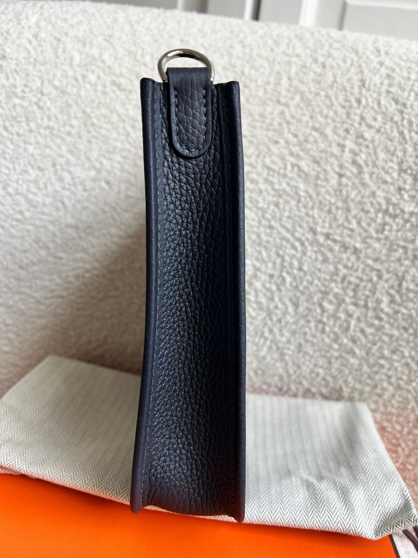 Hermes Evelyne TPM in Caban Clemence Leather with Palladium Hardware
