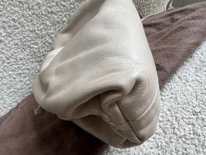 Bottega Veneta Cream Mini Pouch Clutch
