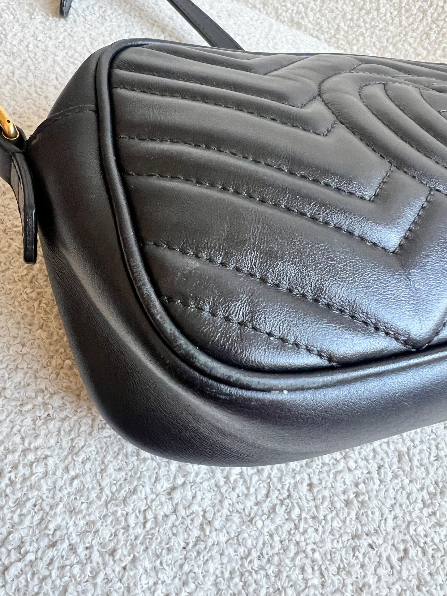 Gucci GG Black Marmont Small Shoulder Bag (RRP £1440)
