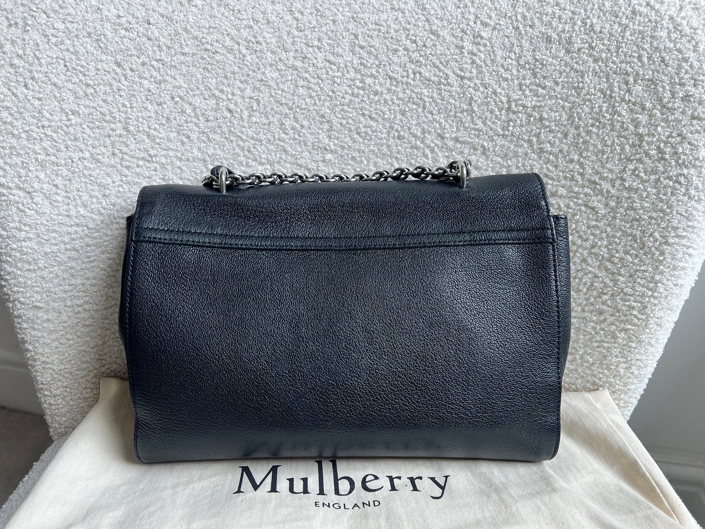 Mulberry Black Medium Lily with Silver Hardware (RRP £1095)