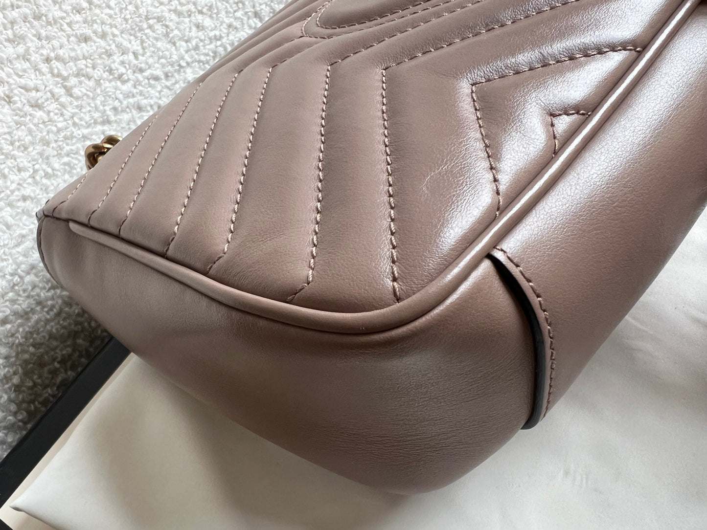 Gucci GG Dusty Pink Marmont Small Shoulder Bag (RRP £2070)