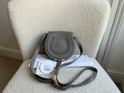 Chloe Small Cashmere Grey Marcie Saddle Bag (RRP £1050)