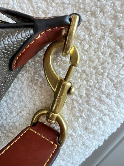 Mulberry Heritage Crossbody Clipper Eco Cognac Scotchgrain