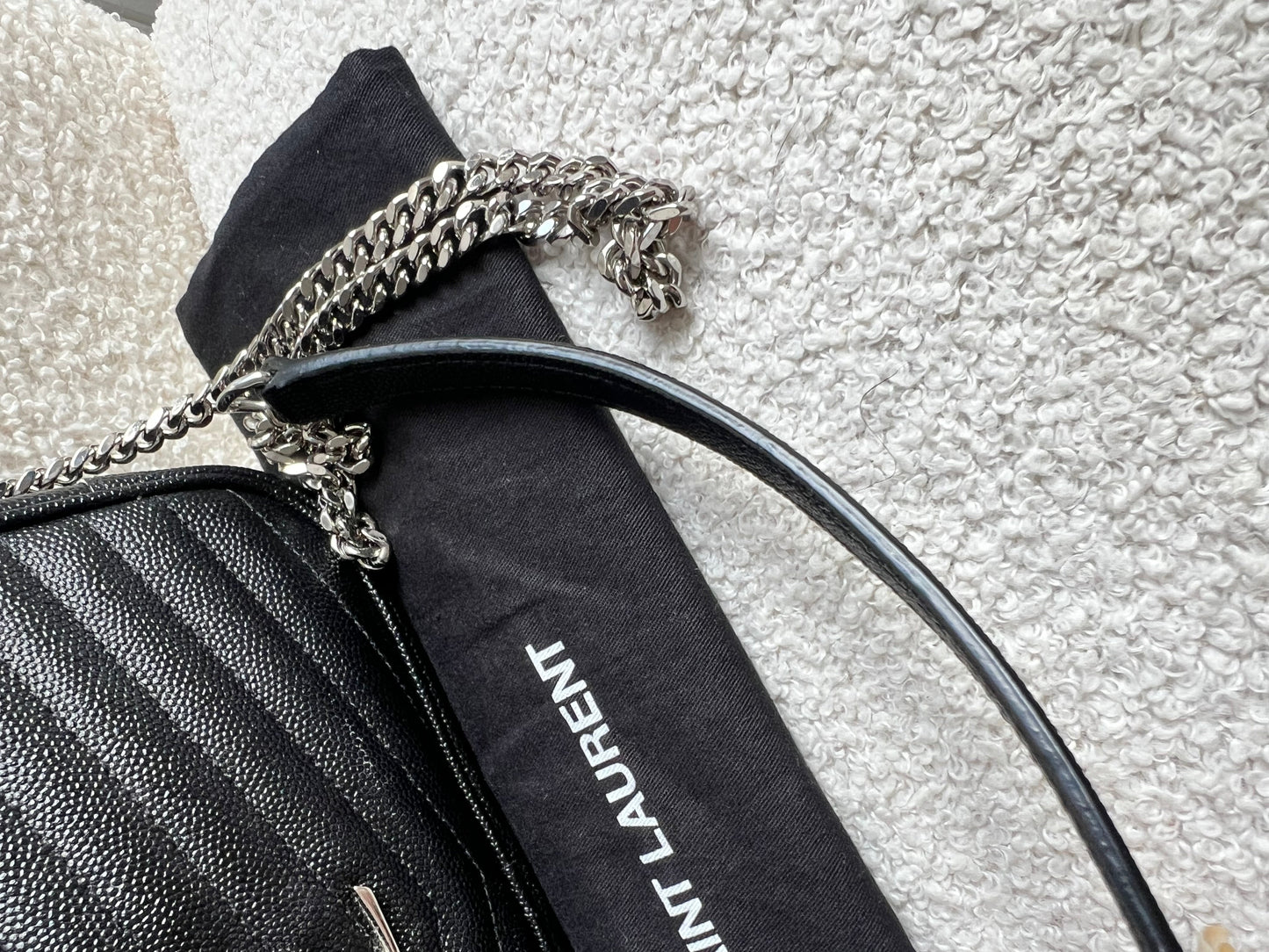 Yves Saint Laurent (YSL) Black Mini Lou Camera Bag (RRP £1285)