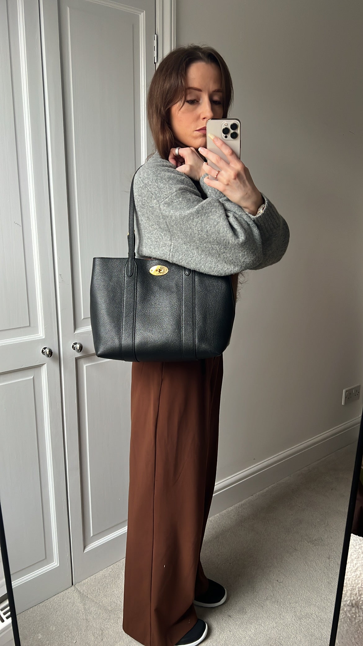 Mulberry Small Black Bayswater Tote (RRP £795)