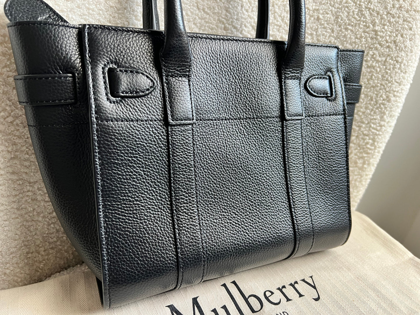 Mulberry Black Mini Zipped Bayswater (RRP £1095)