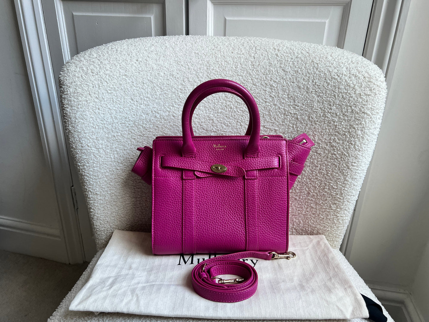 Mulberry Pink Mini Zipped Bayswater (RRP £1095)